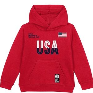 Outerstuff Youth & Kids FIFA 2023 Women’s World Cup USA Hoodie- Red XL 18/20